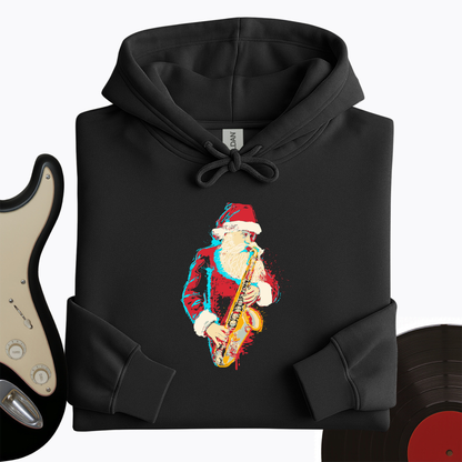 Santa Saxophone Hoodie