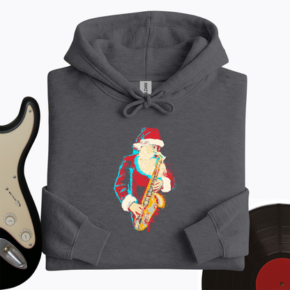 Santa Saxophone Hoodie