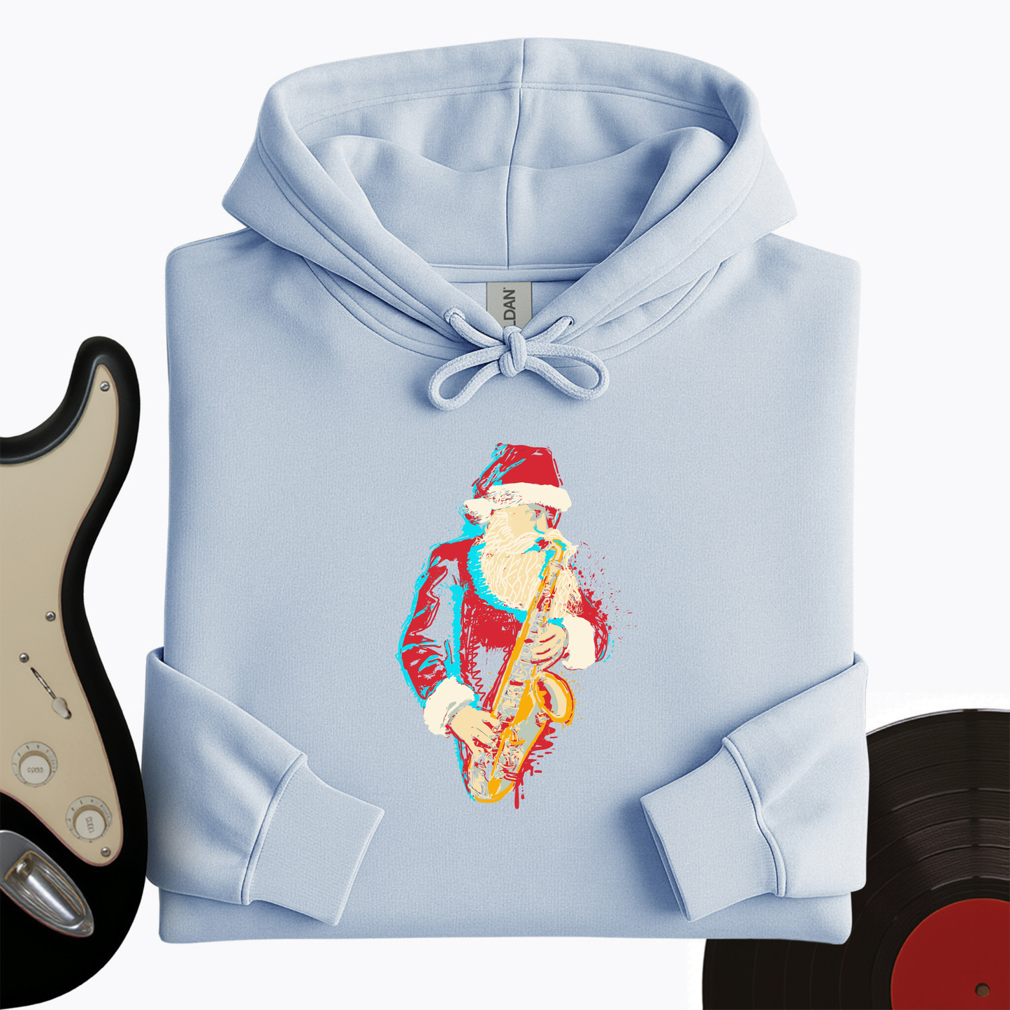 Santa Saxophone Hoodie