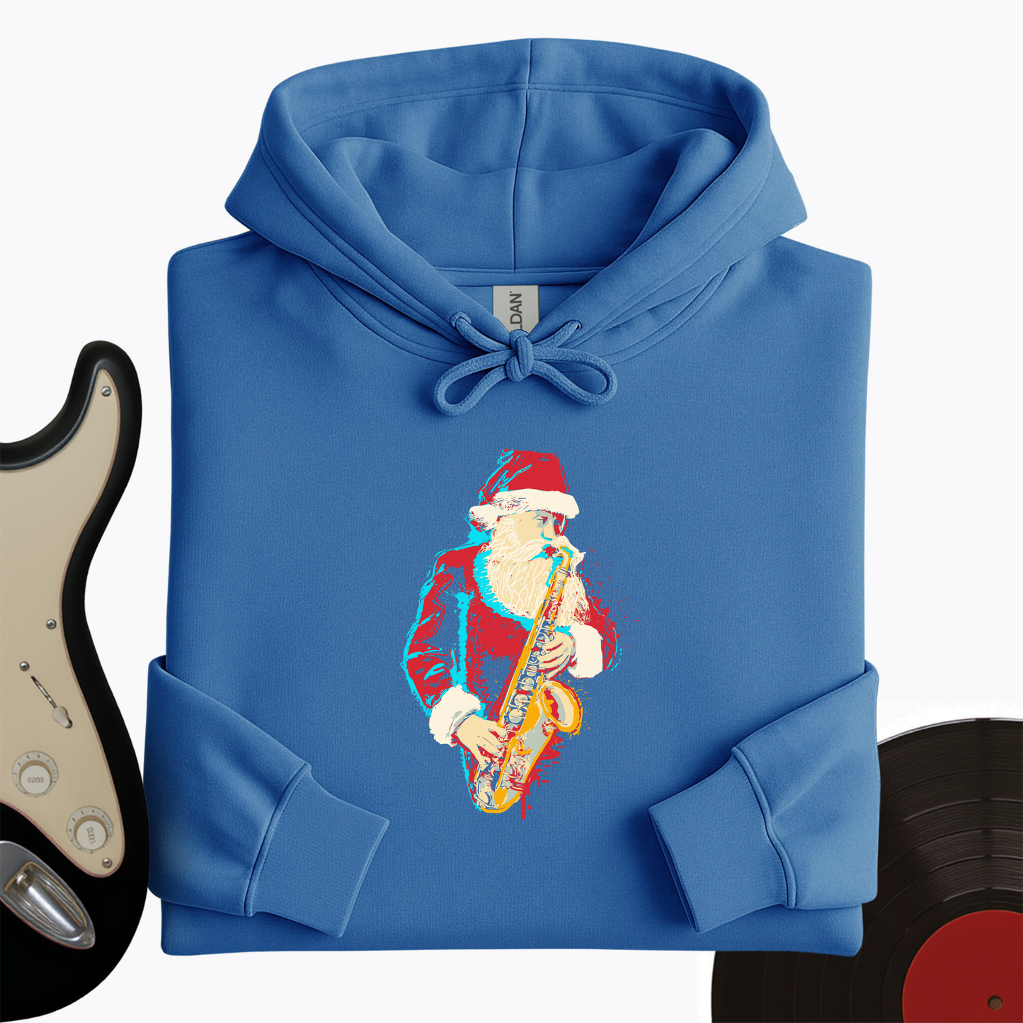 Santa Saxophone Hoodie