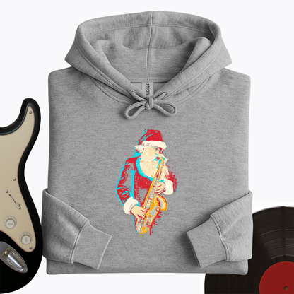 Santa Saxophone Hoodie