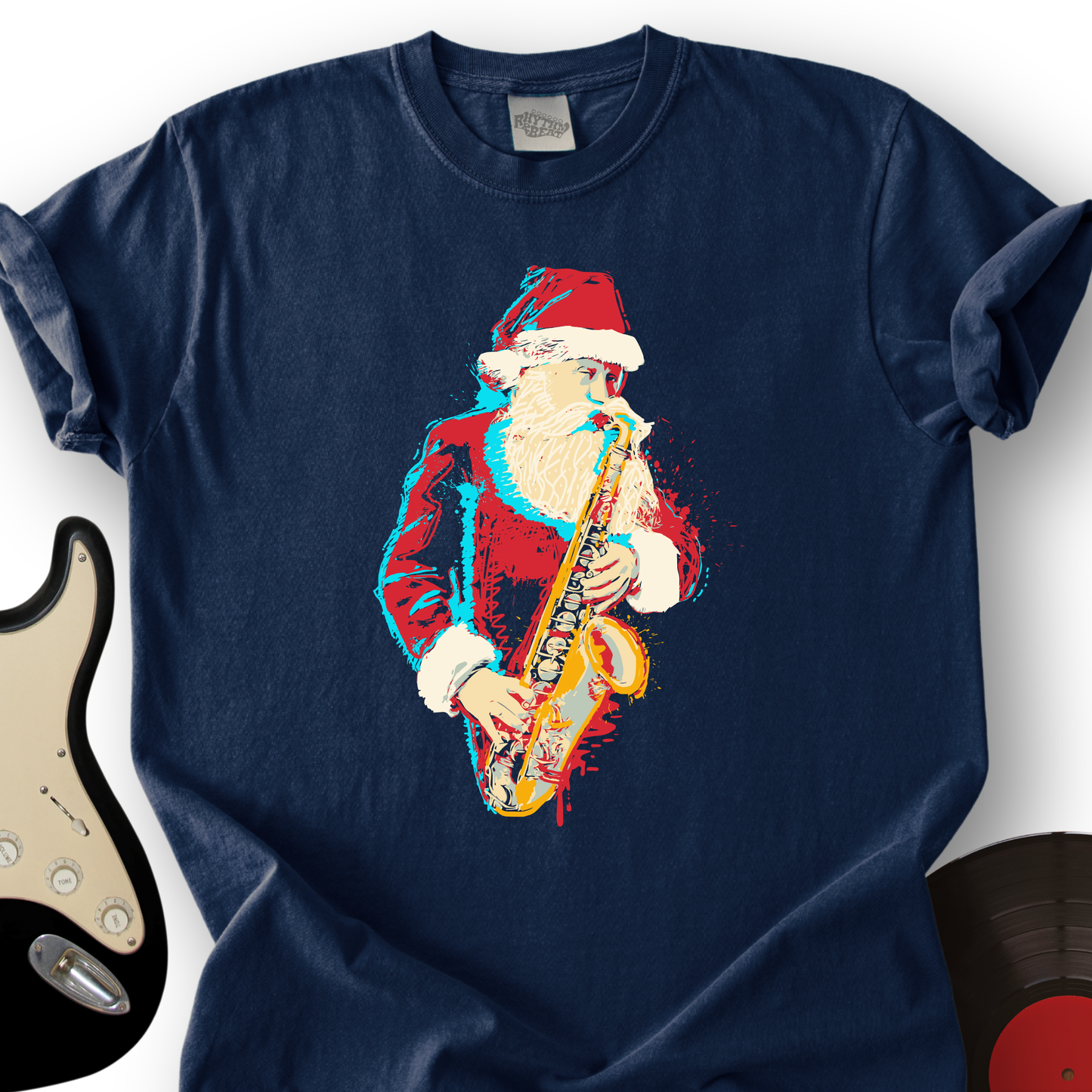 Santa Saxophone T-Shirt