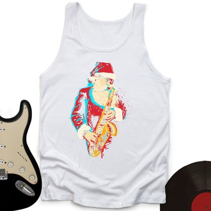 Santa Saxophone Tank Top