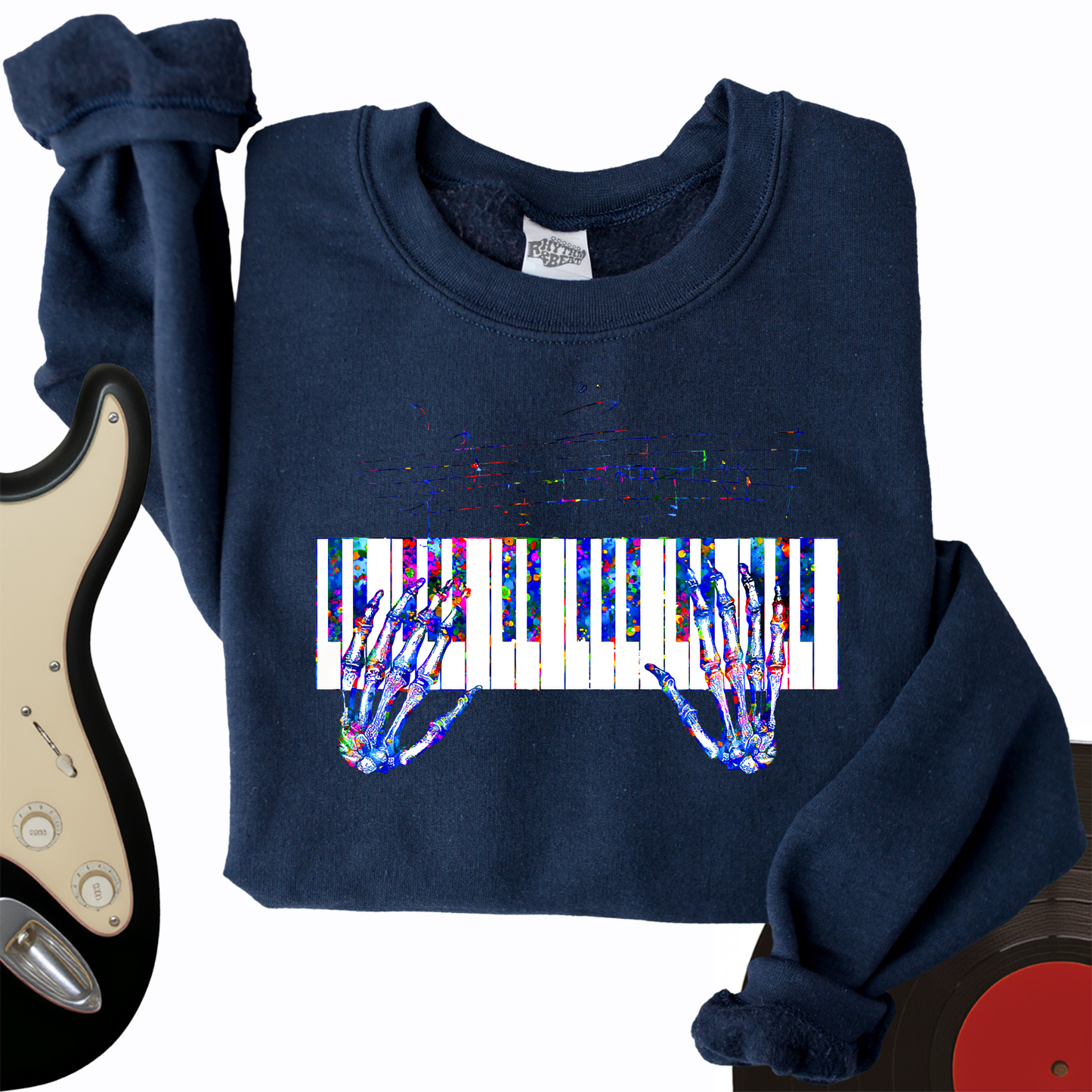 Skeleton Symphony Crewneck