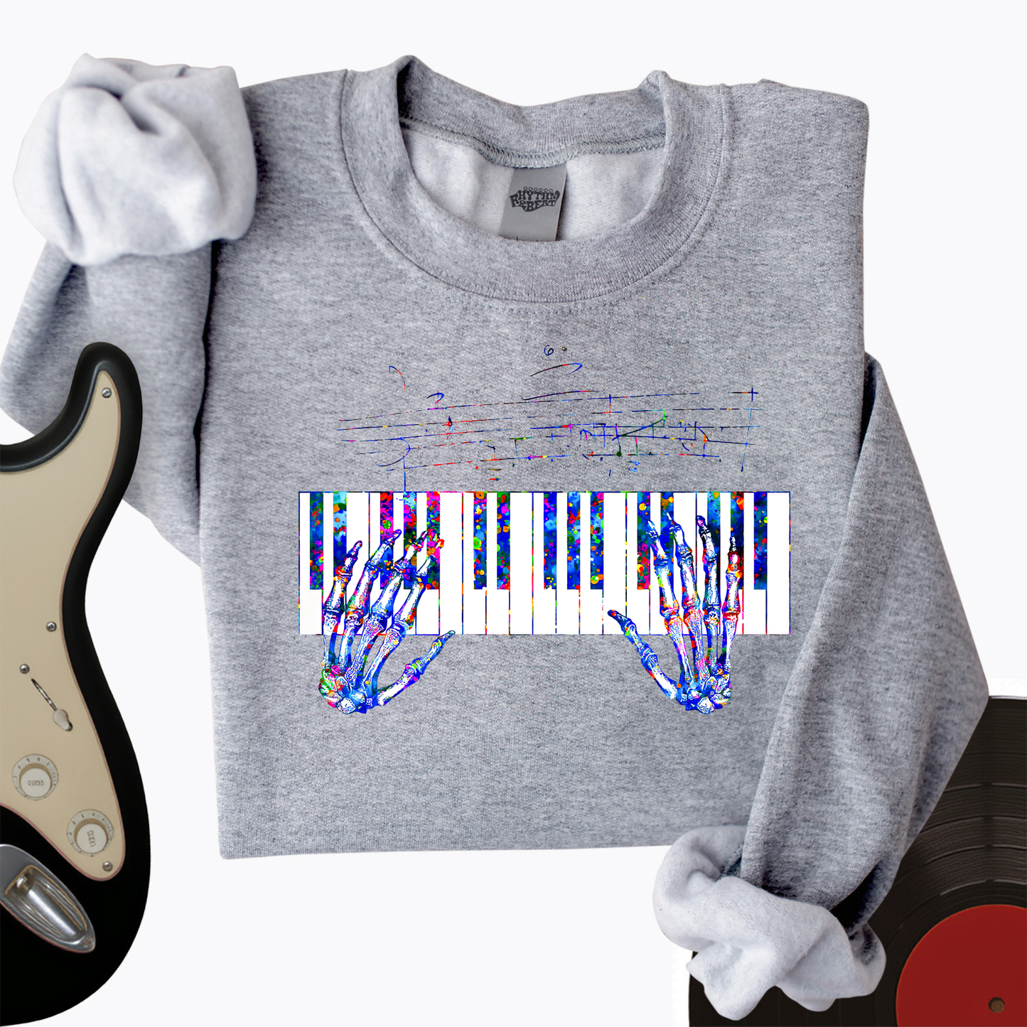 Skeleton Symphony Crewneck