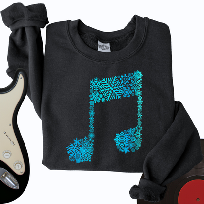Snowflake Note Crewneck