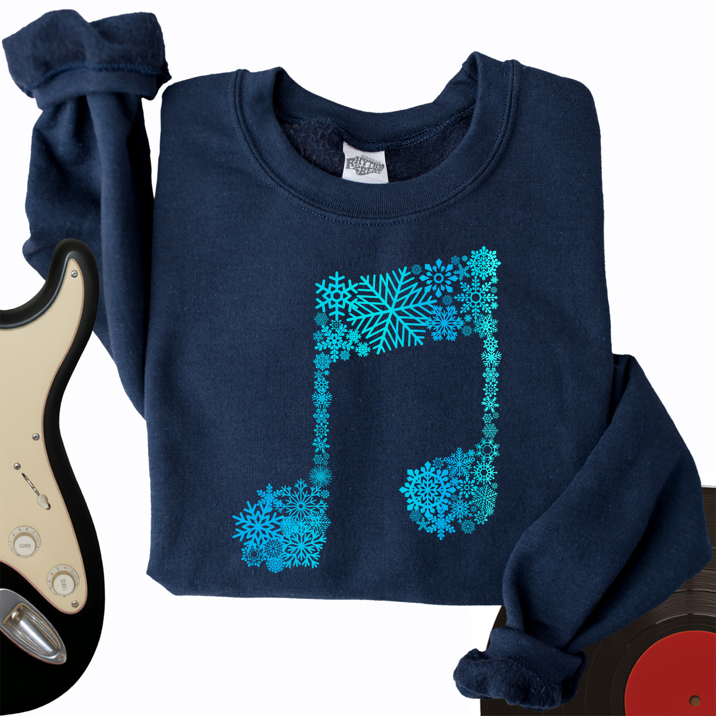 Snowflake Note Crewneck