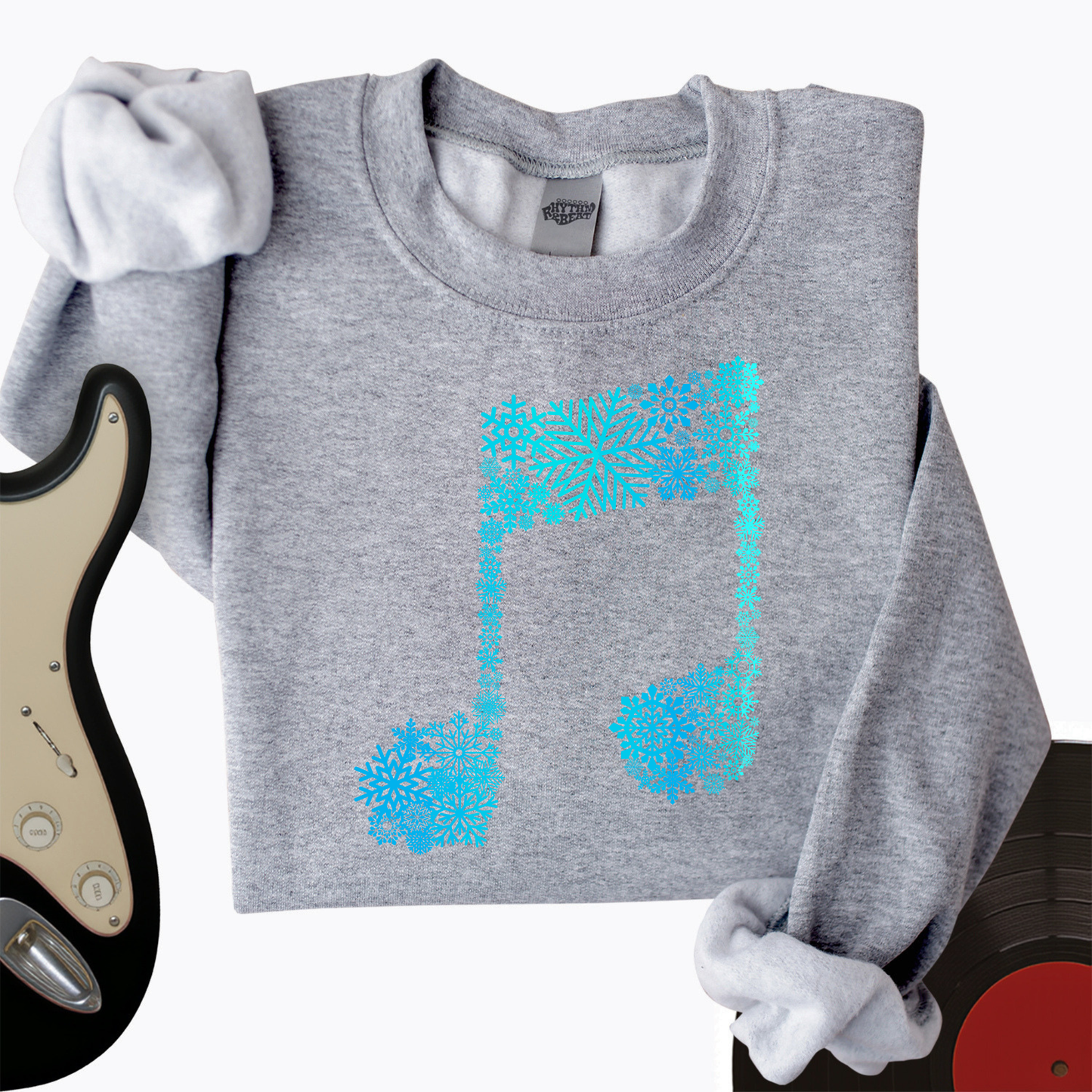 Snowflake Note Crewneck