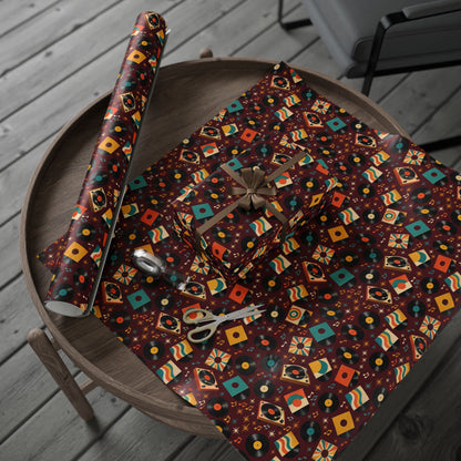 Vinyl Record Collage Wrapping Paper