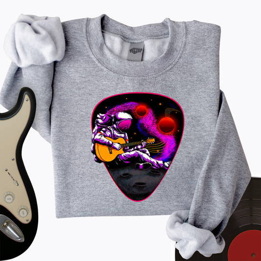 Space Guitar Plectrum Crewneck