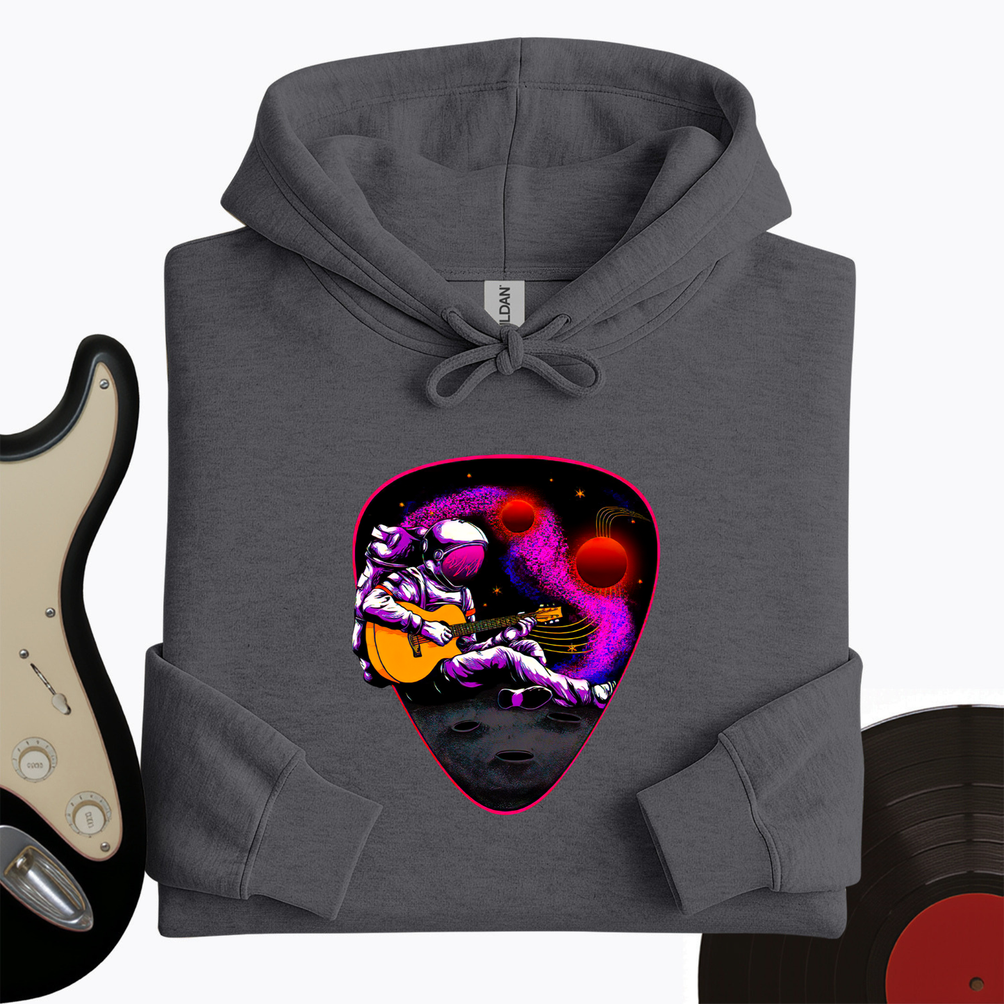 Space Guitar Plectrum Hoodie
