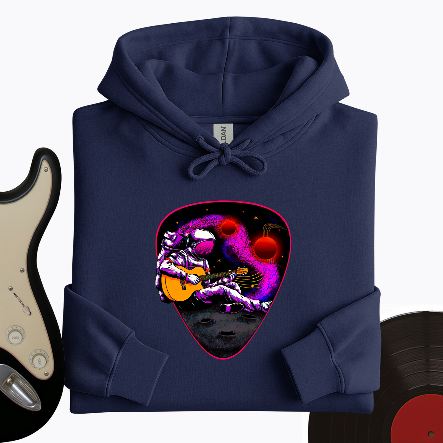 Space Guitar Plectrum Hoodie