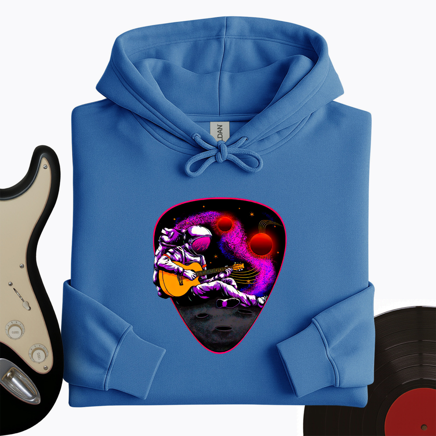 Space Guitar Plectrum Hoodie