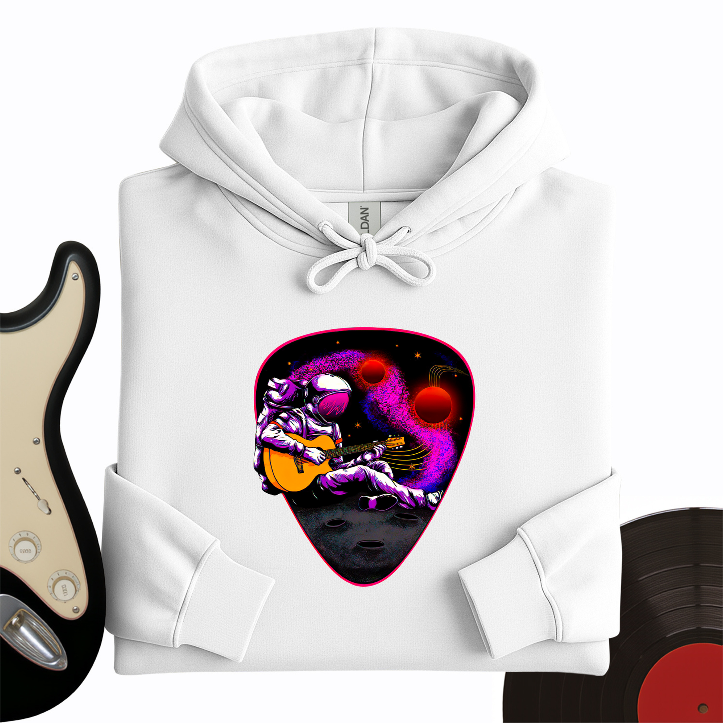 Space Guitar Plectrum Hoodie