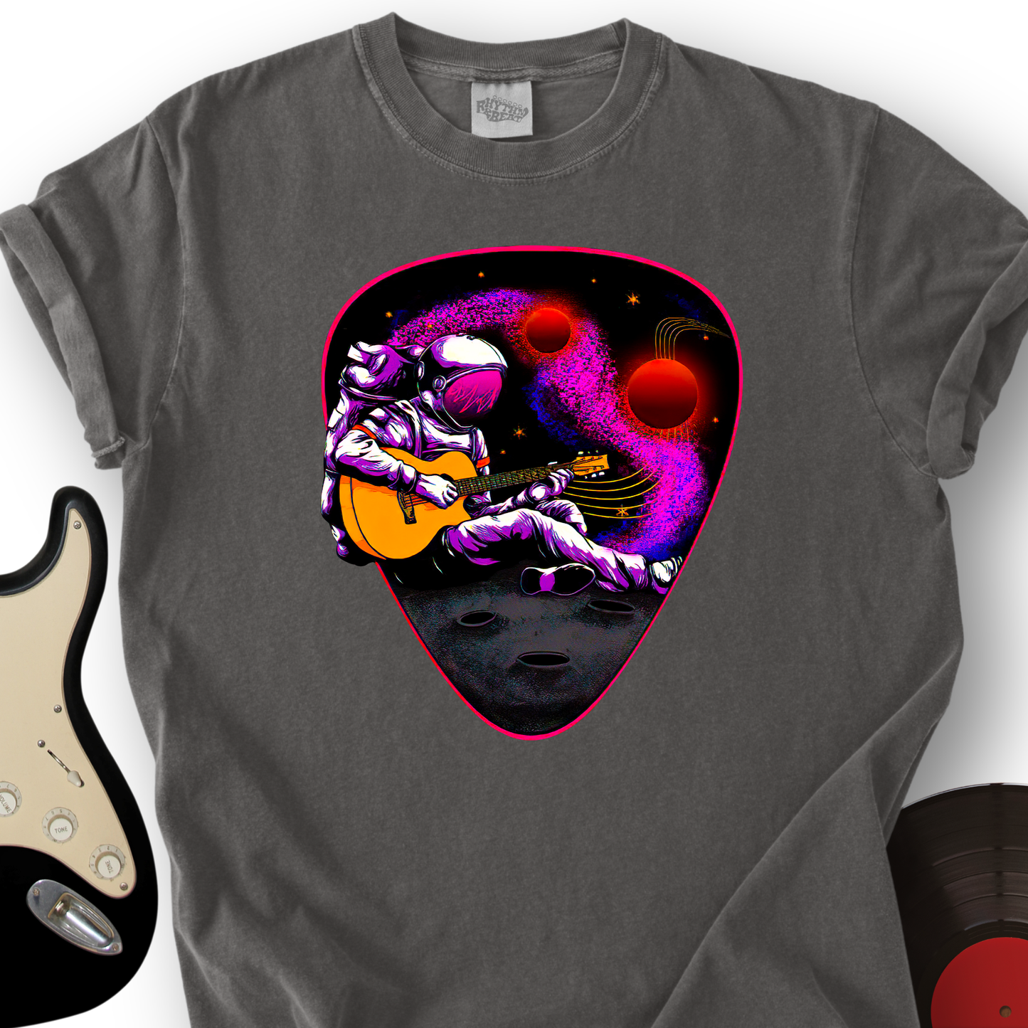 Space Guitar Plectrum T-Shirt