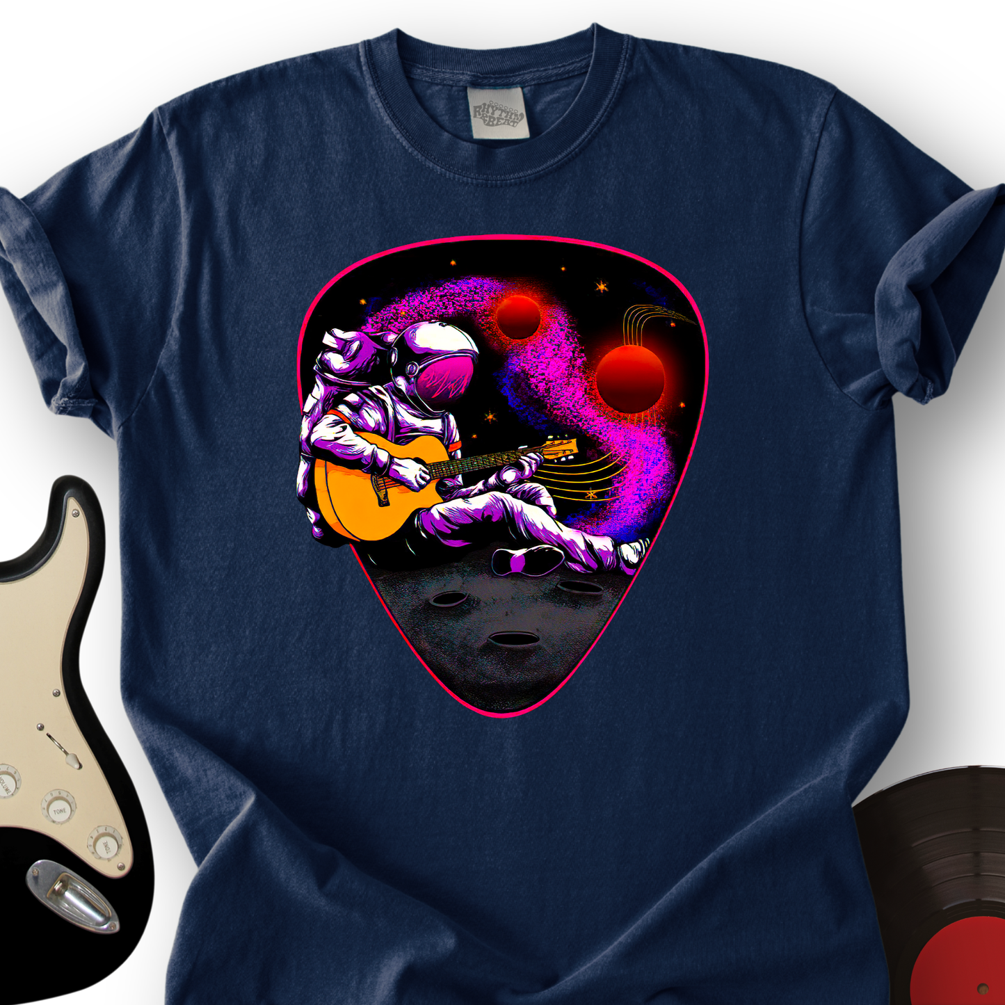Space Guitar Plectrum T-Shirt