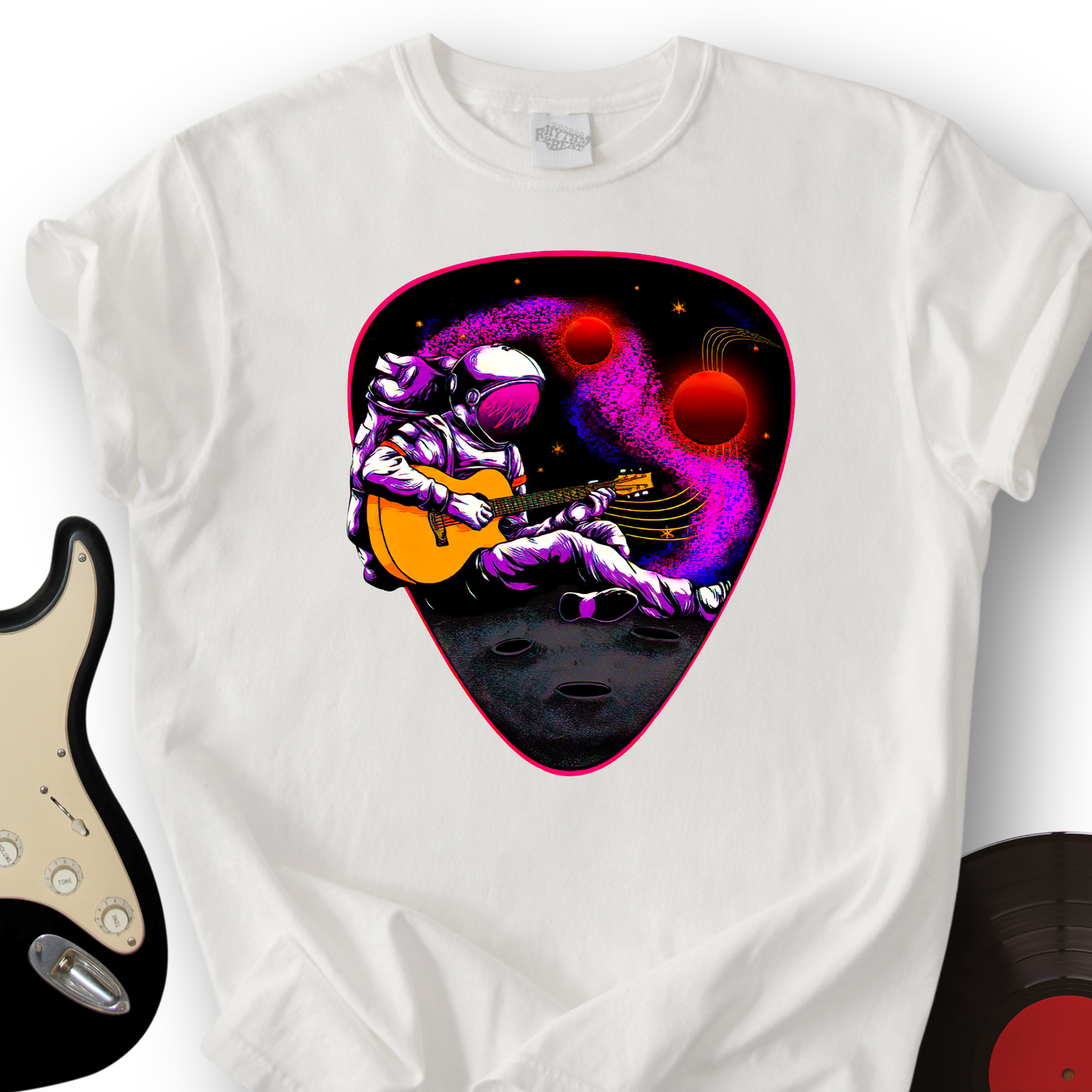 Space Guitar Plectrum T-Shirt
