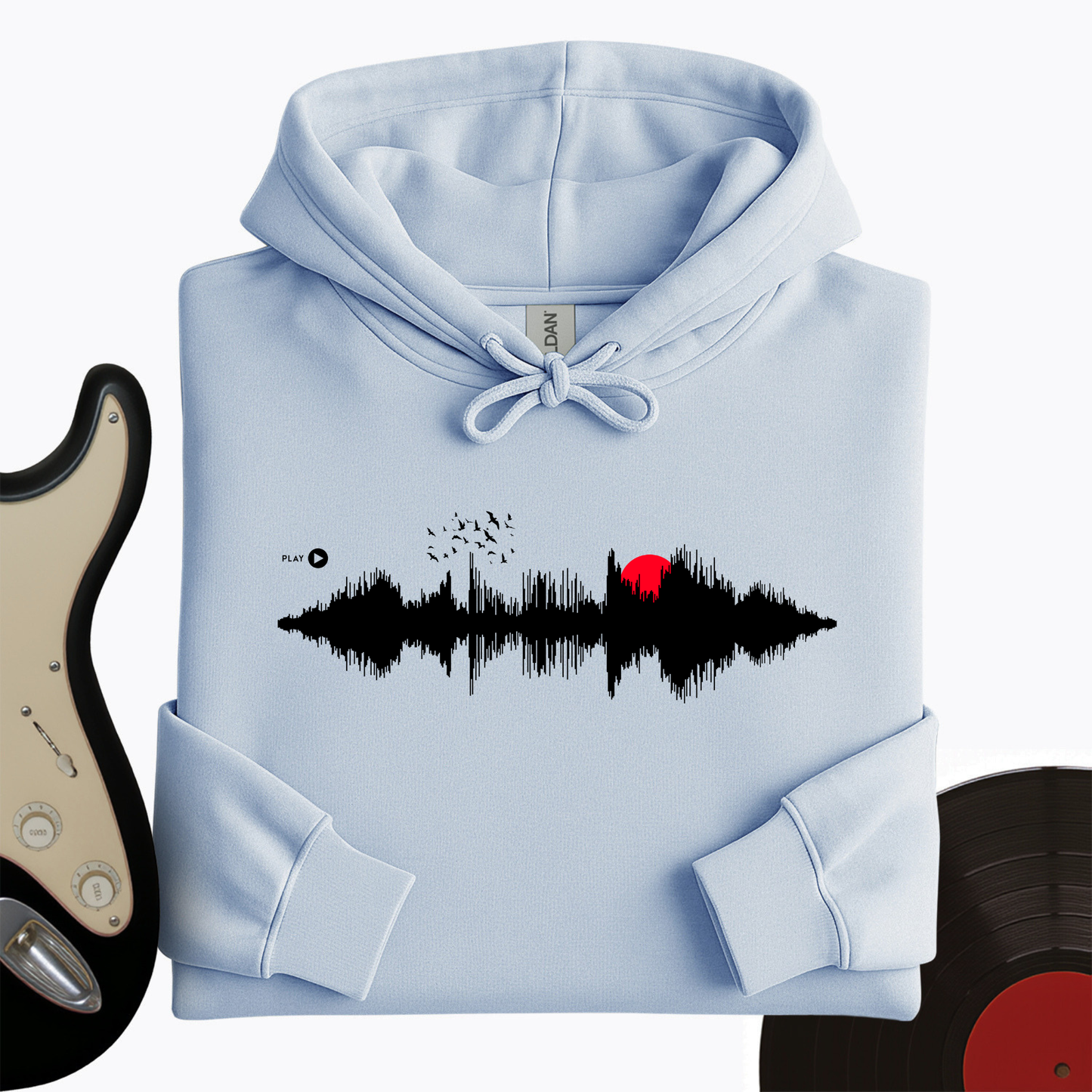 Sunset Soundwave Hoodie
