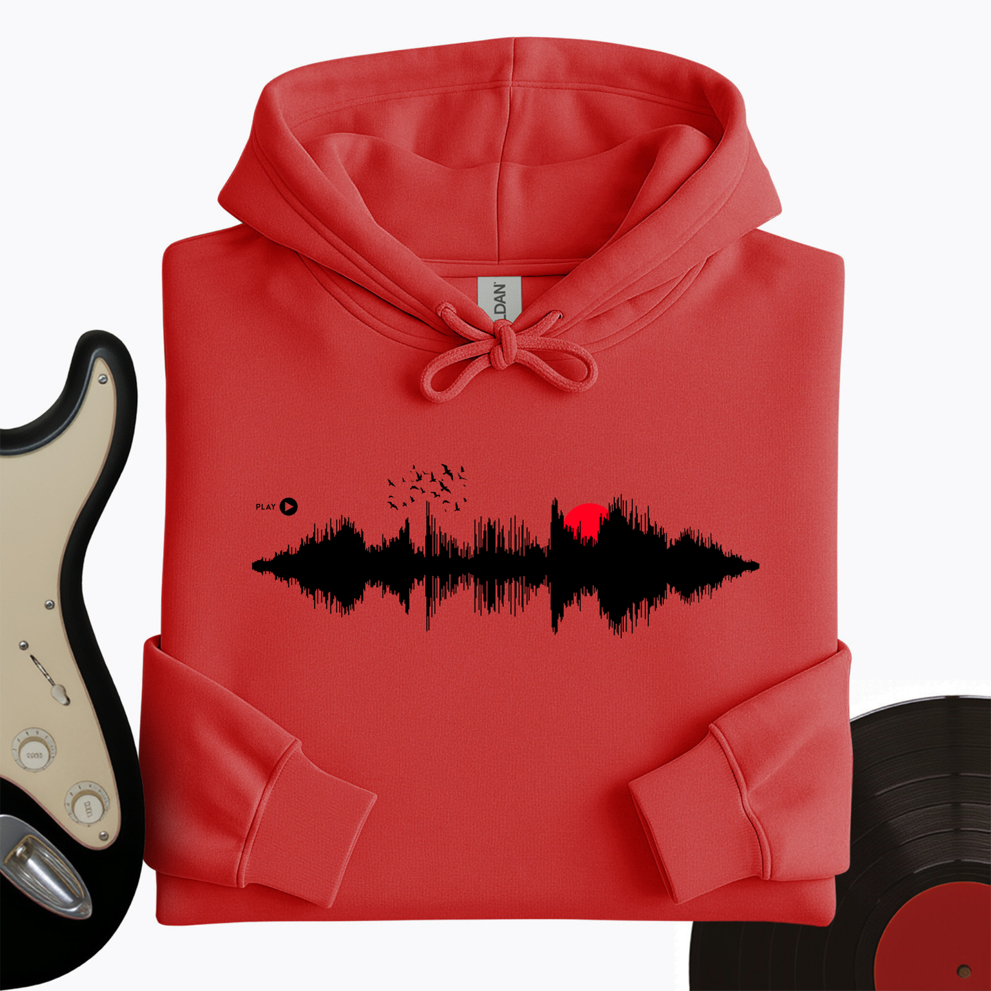 Sunset Soundwave Hoodie