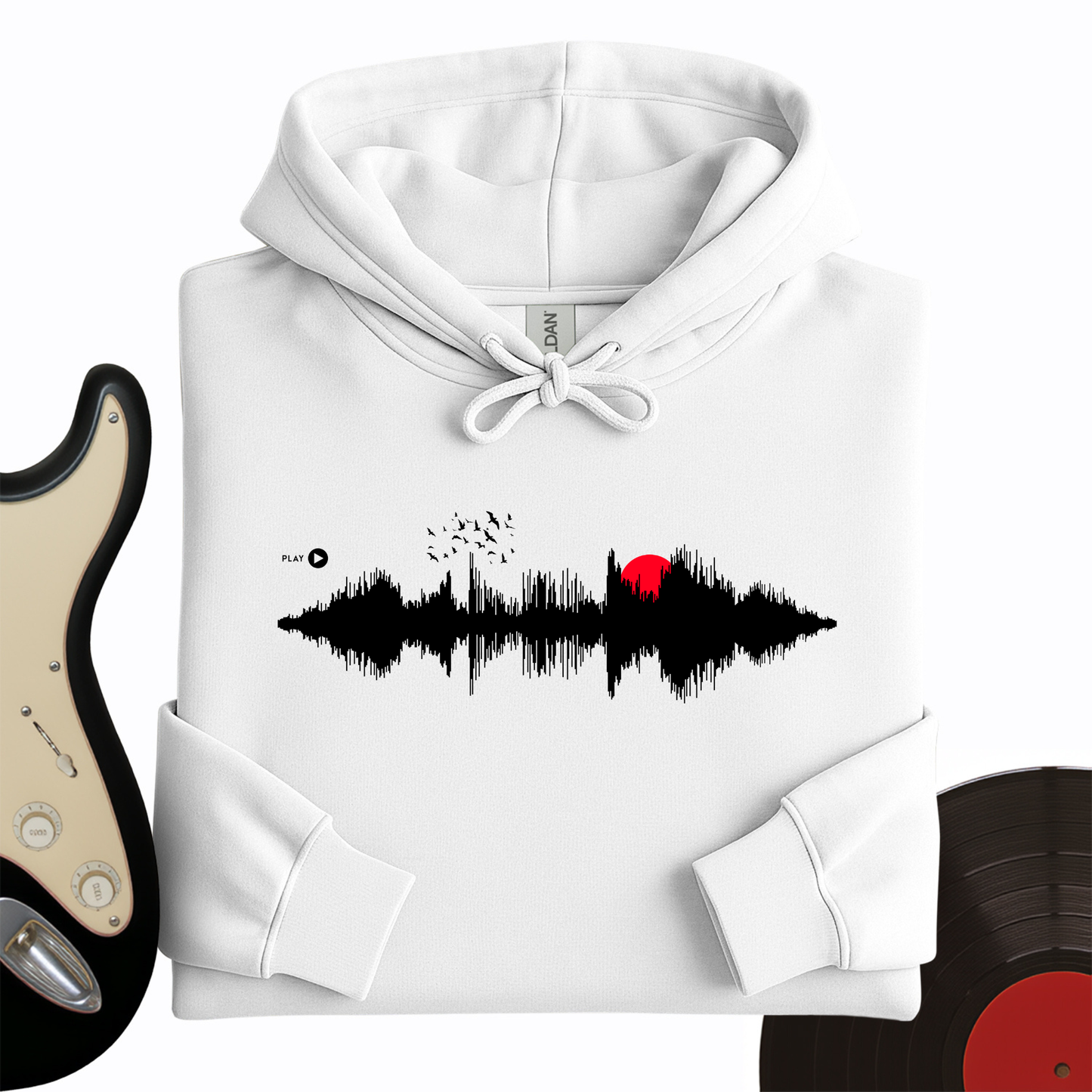 Sunset Soundwave Hoodie