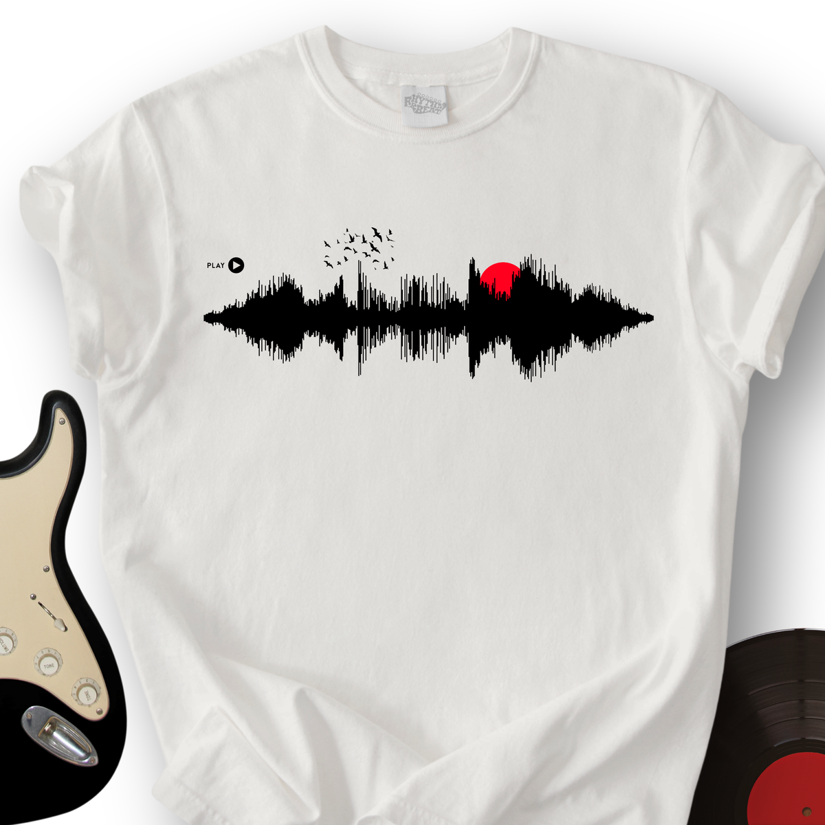 Sunset Soundwave T-Shirt – Rhythm And Beat