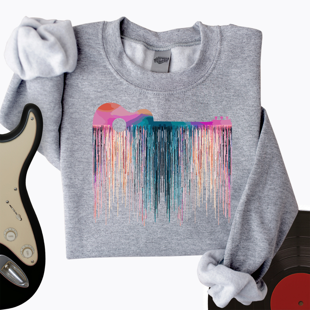 Trippy Guitar Crewneck