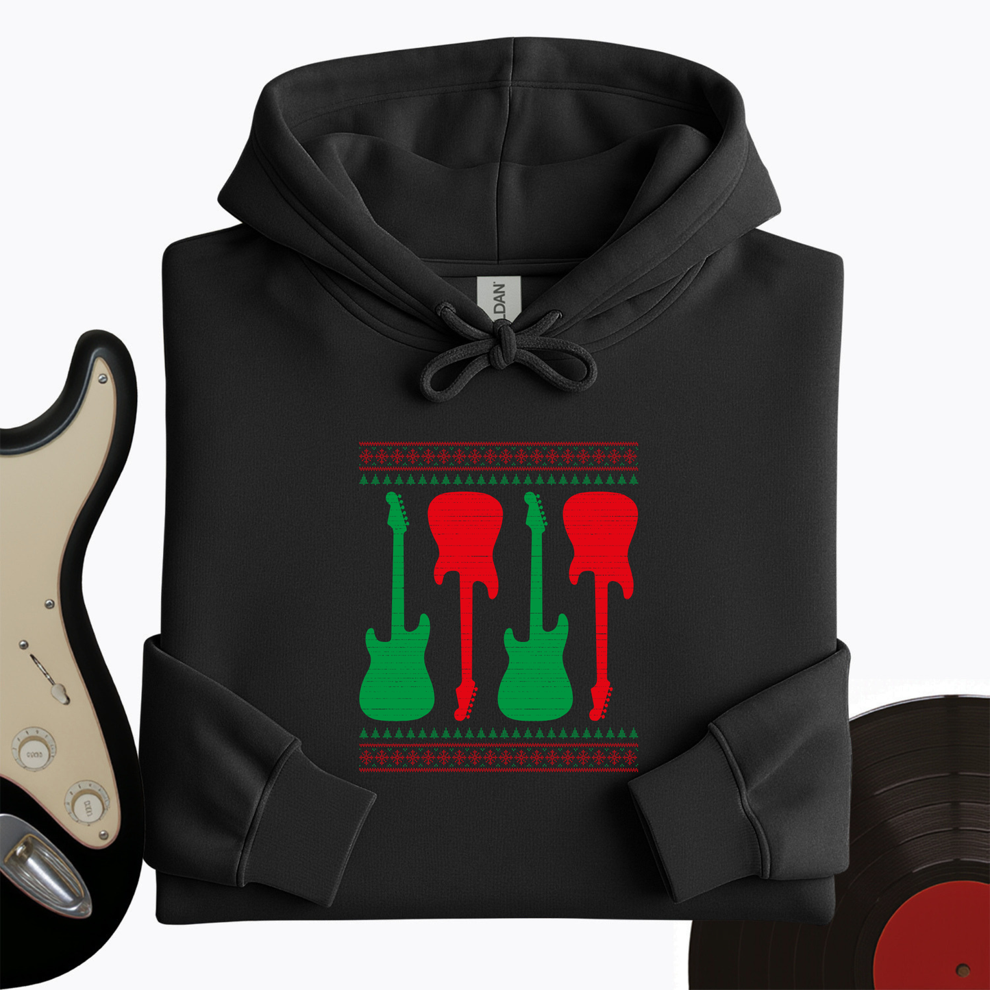 Ugly Guitar Holiday Hoodie