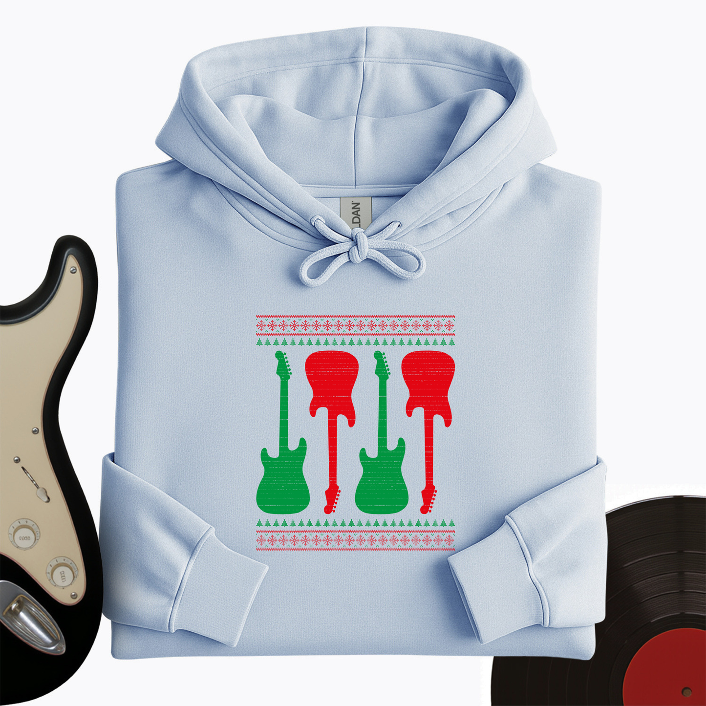 Ugly Guitar Holiday Hoodie