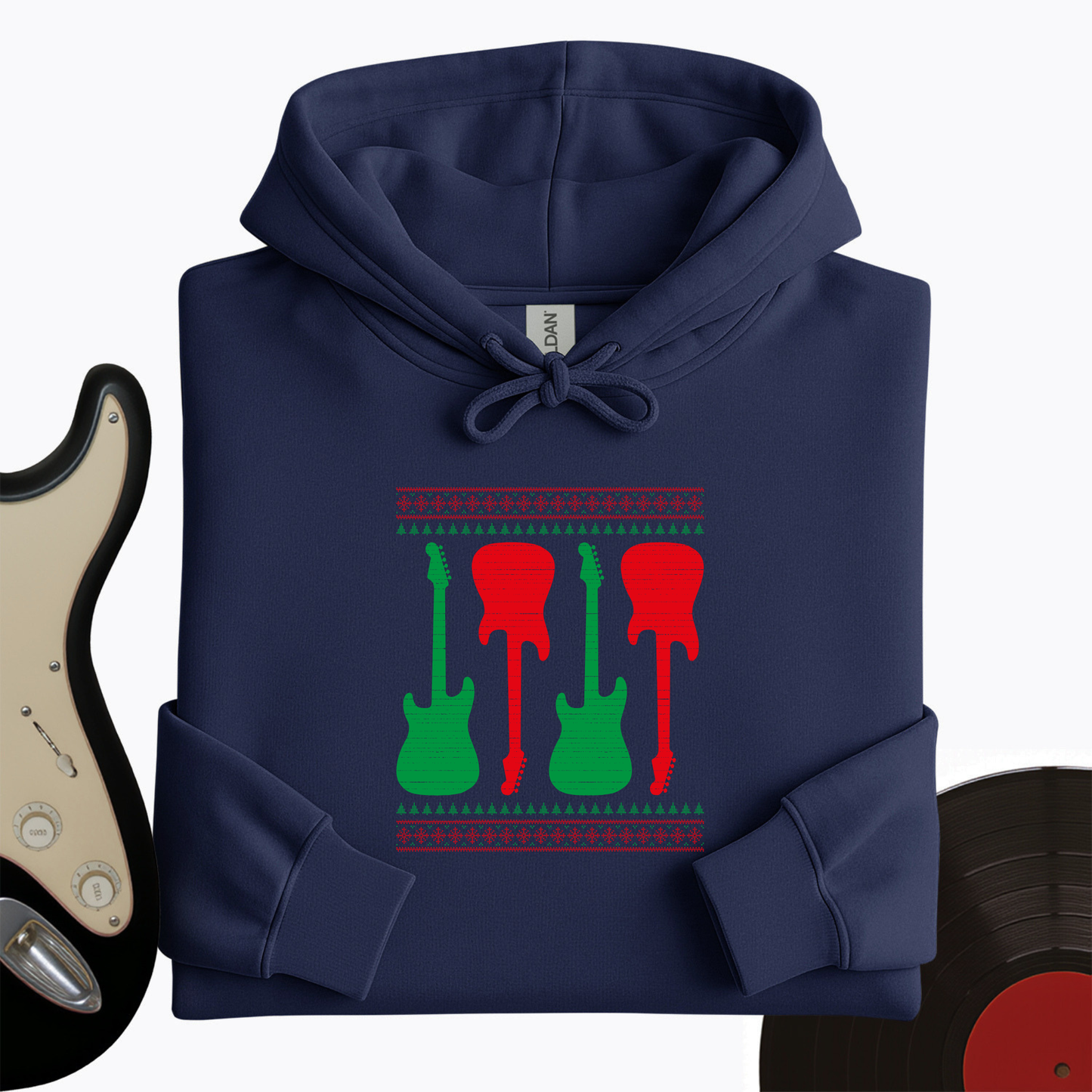 Ugly Guitar Holiday Hoodie