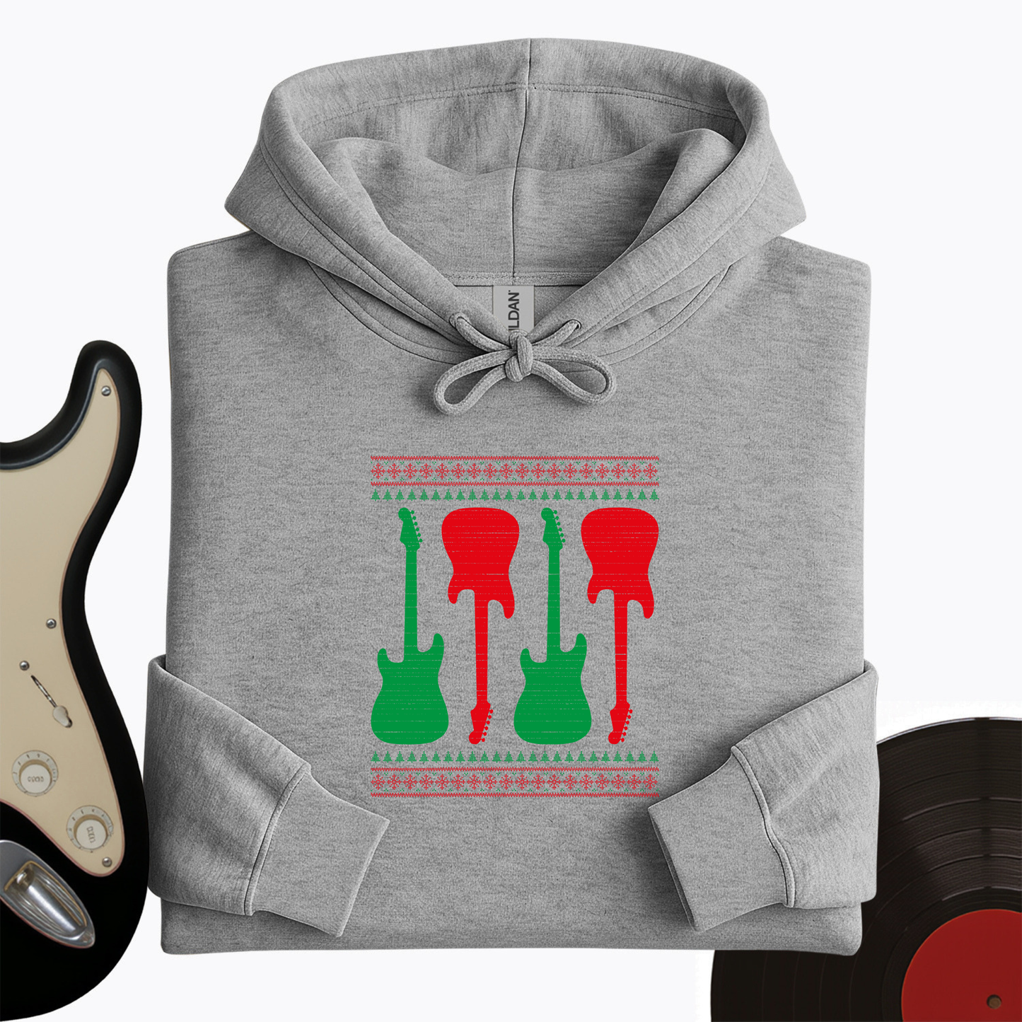 Ugly Guitar Holiday Hoodie