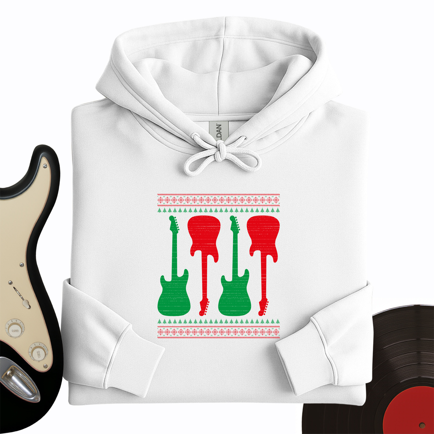 Ugly Guitar Holiday Hoodie