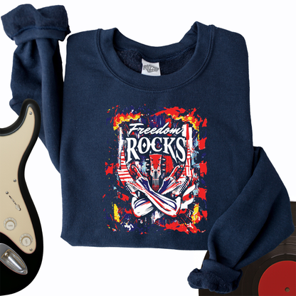Freedom Totally Rocks Crewneck