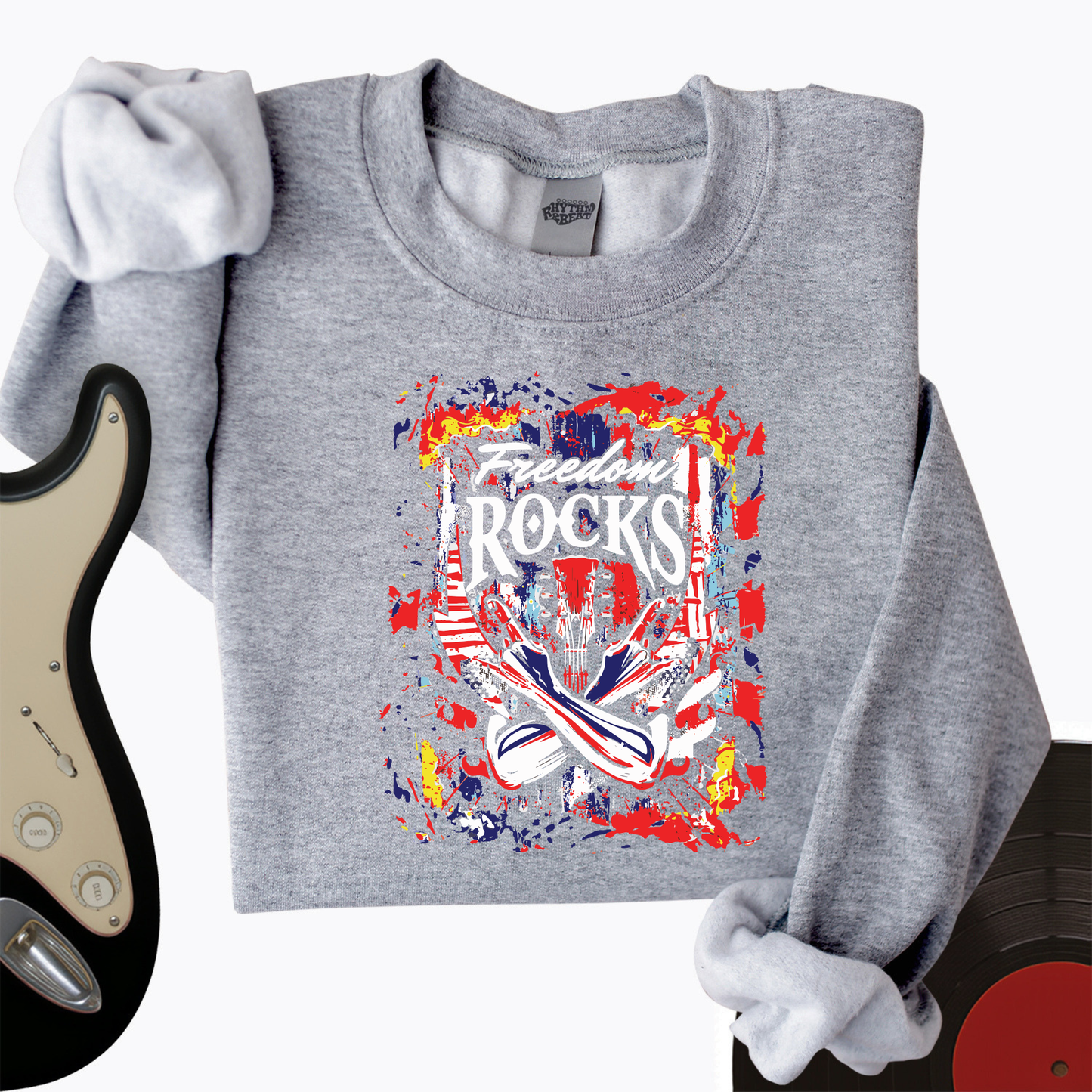Freedom Totally Rocks Crewneck