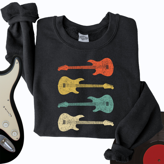 Vintage Bass Guitar Crewneck