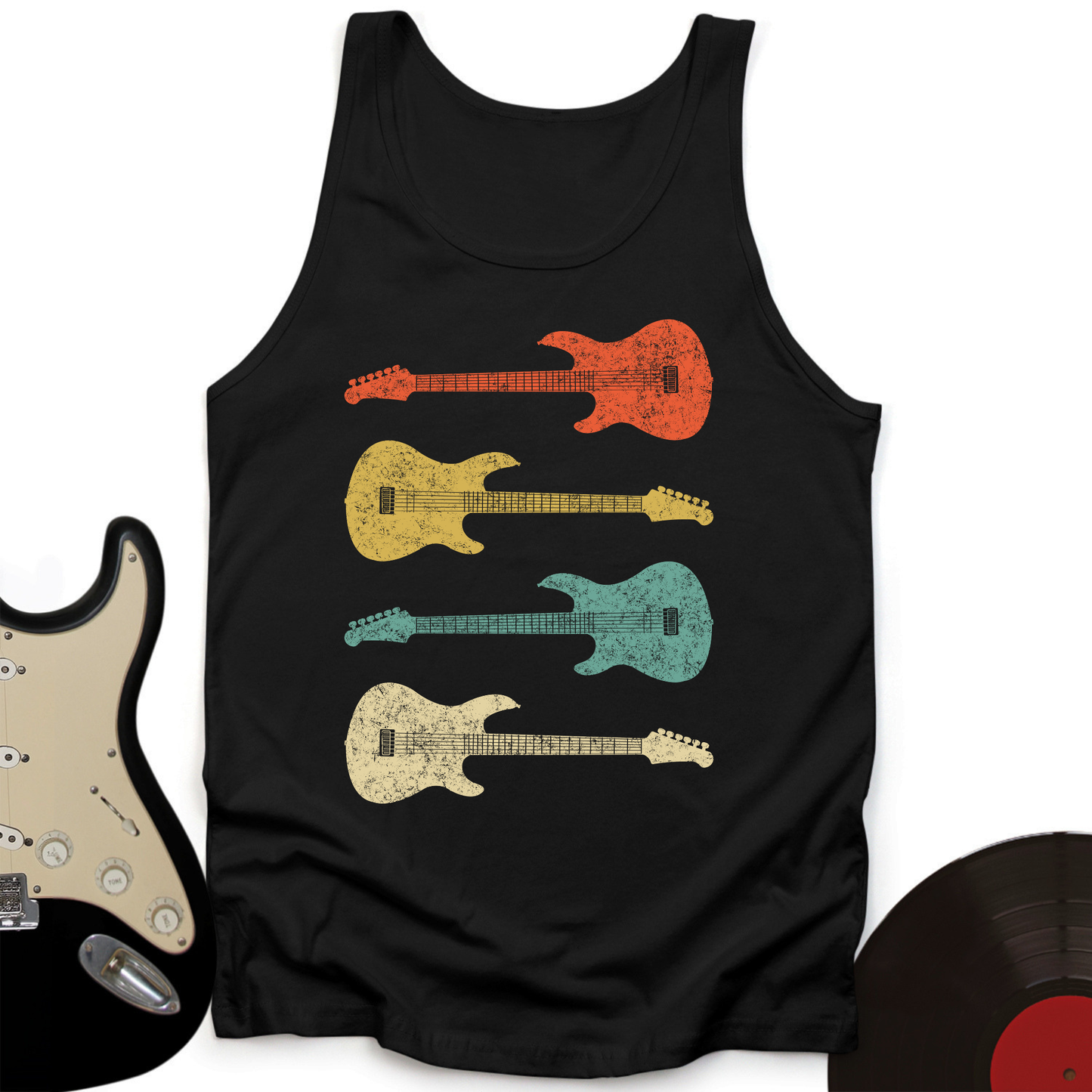 Vintage Bass Guitar Tank Top
