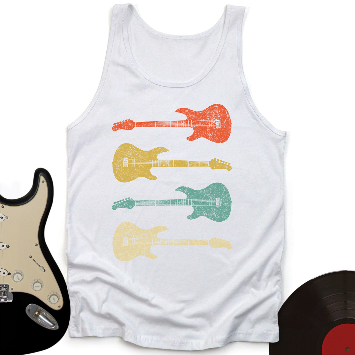 Vintage Bass Guitar Tank Top