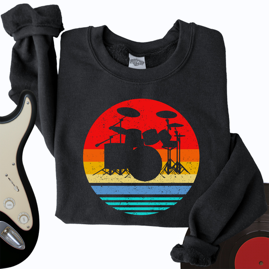 Vintage Drum Set Crewneck