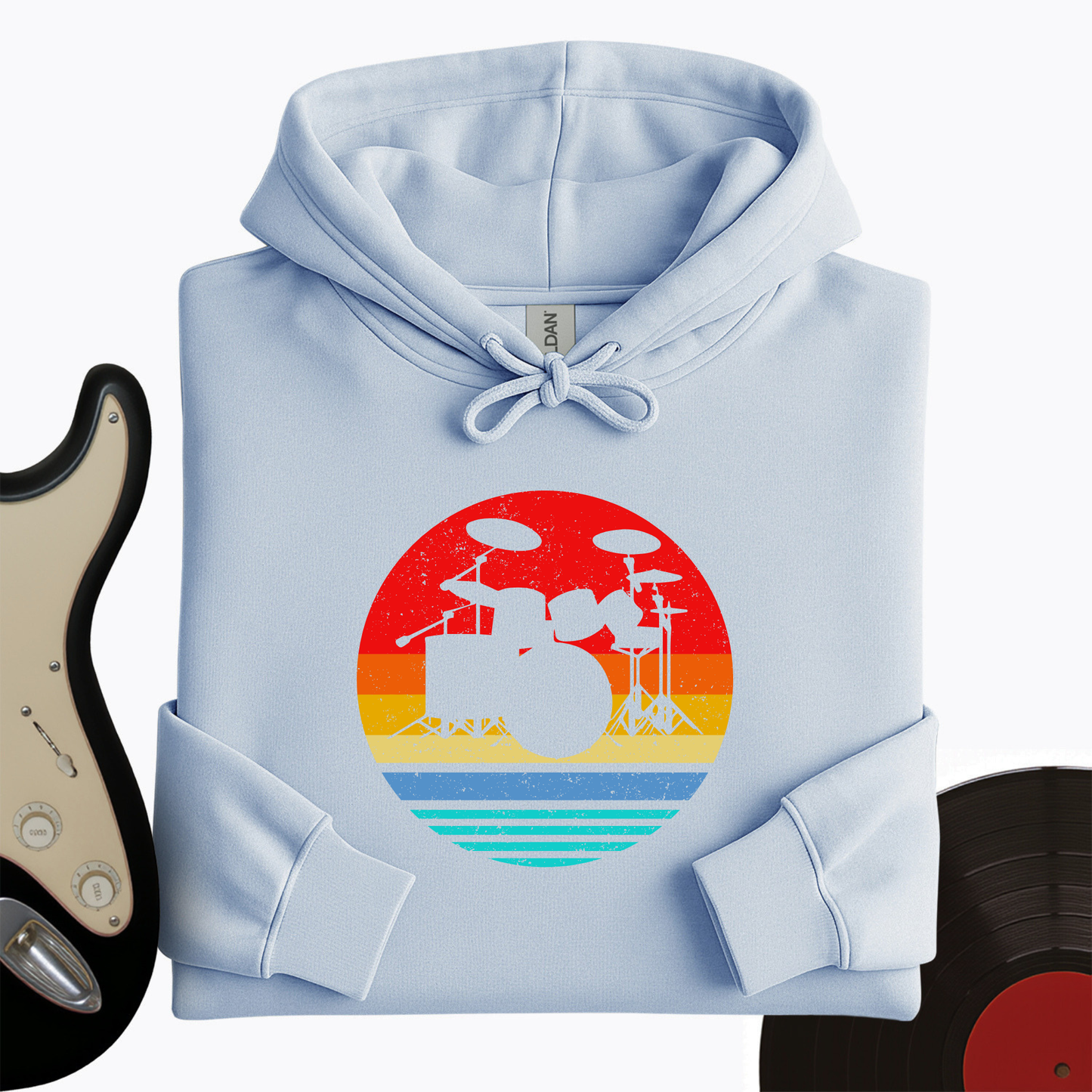Vintage Drum Set Hoodie