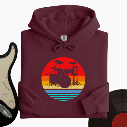 Vintage Drum Set Hoodie