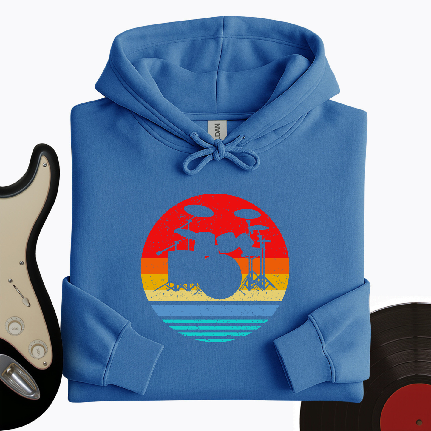 Vintage Drum Set Hoodie