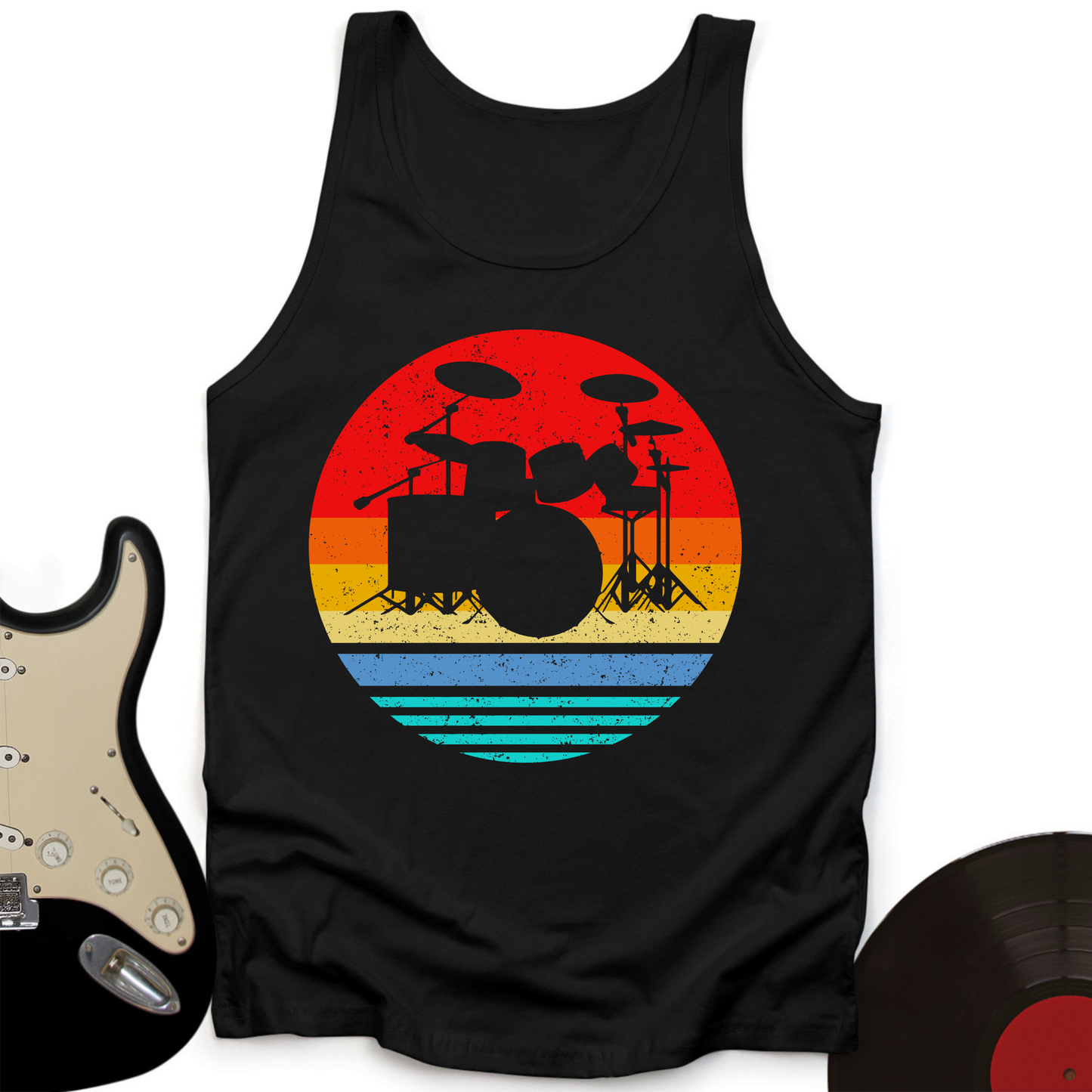 Vintage Drum Set Tank Top