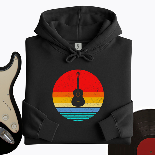 Colorful Vintage Guitar Hoodie
