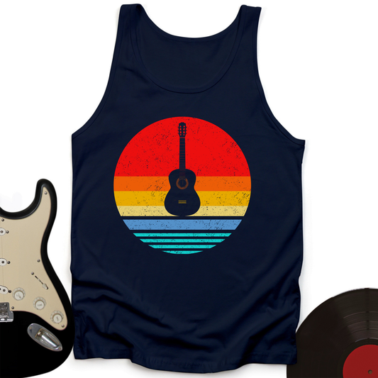 Colorful Vintage Guitar Tank Top