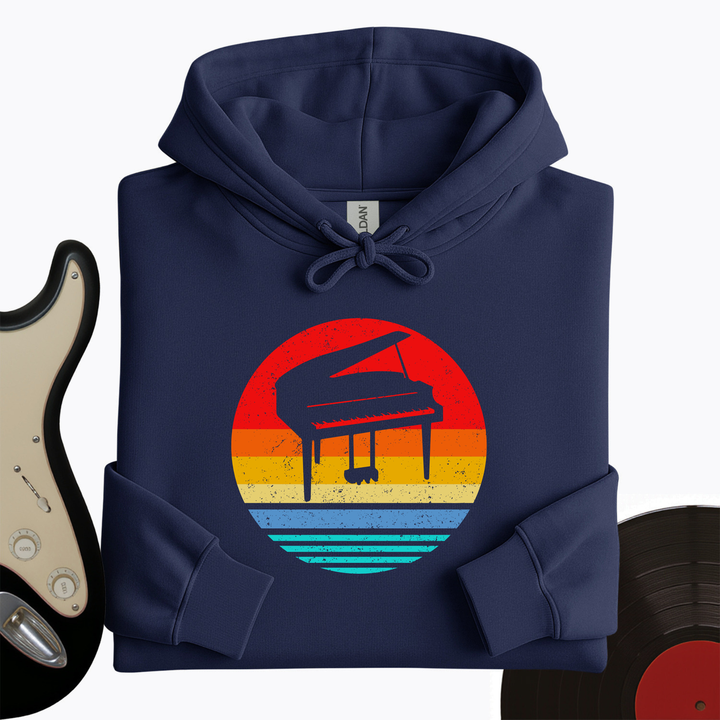 Vintage Piano Hoodie