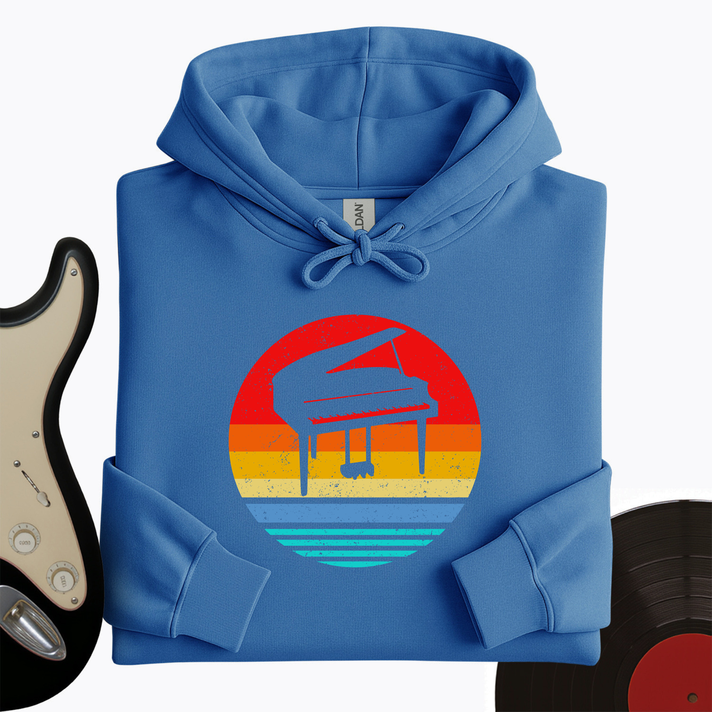 Vintage Piano Hoodie