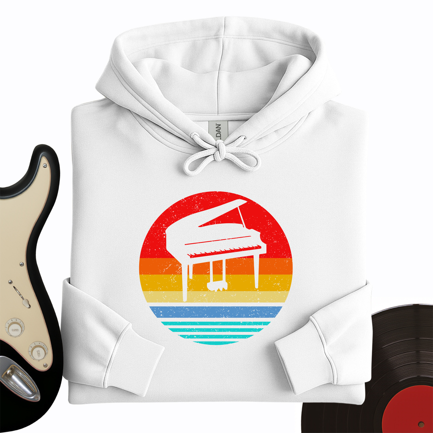 Vintage Piano Hoodie