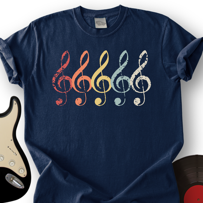 Vintage Treble Clef T-Shirt