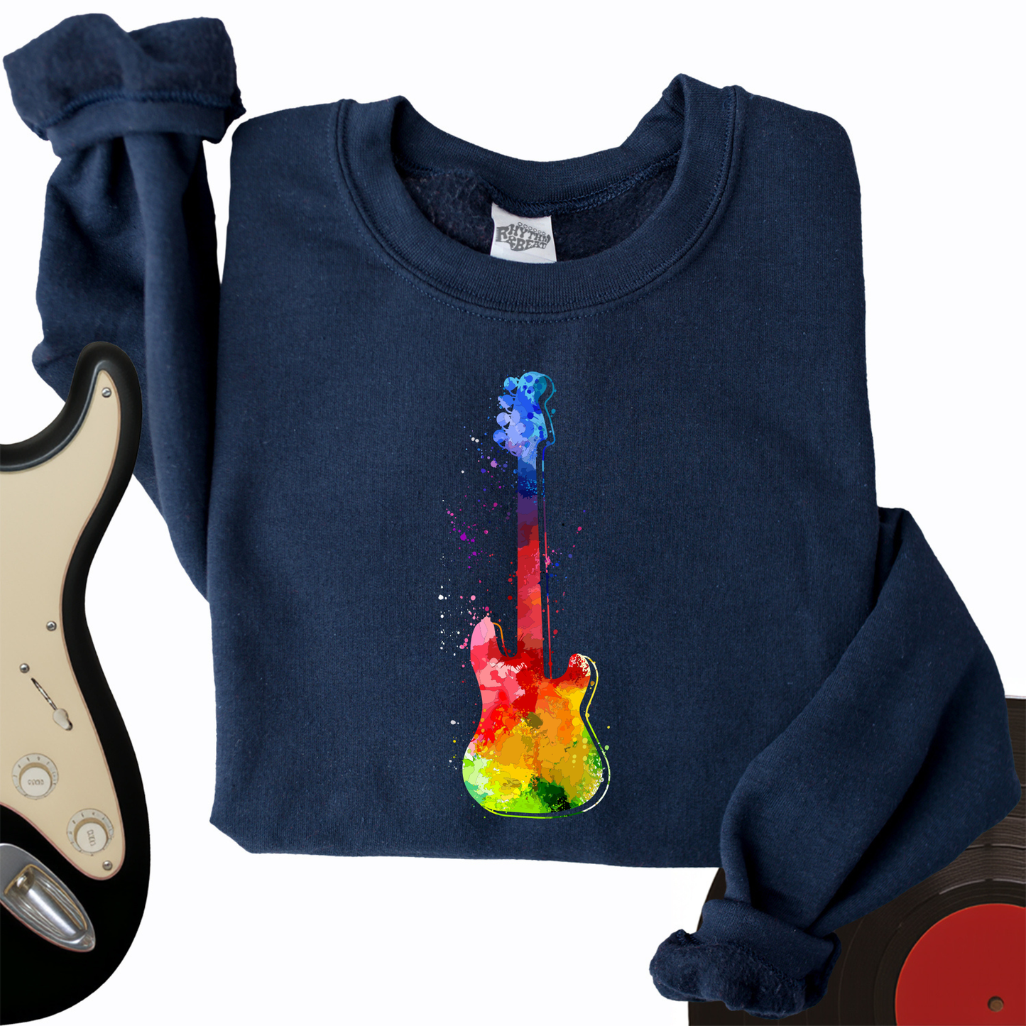 Water Color Electric Crewneck