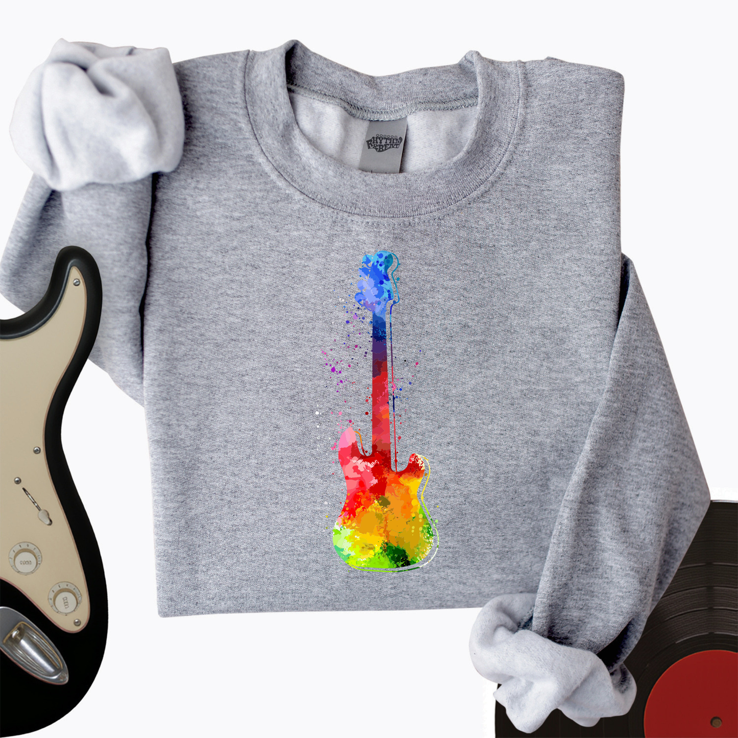 Water Color Electric Crewneck