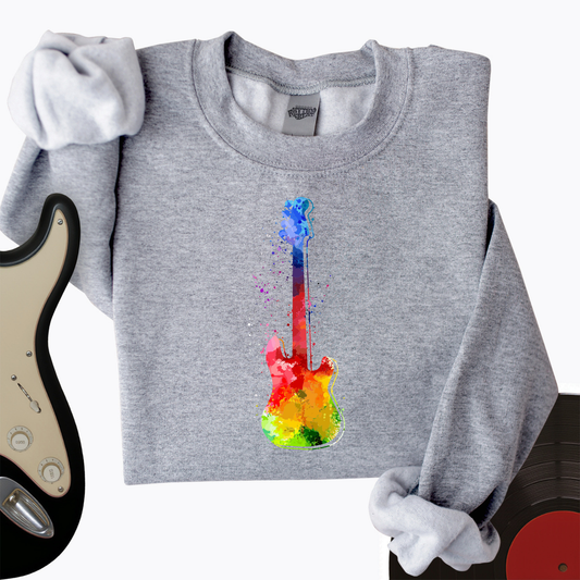 Water Color Electric Crewneck